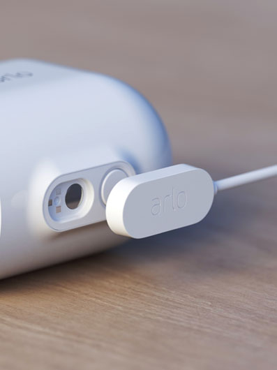 A magnetic charging cable is on display